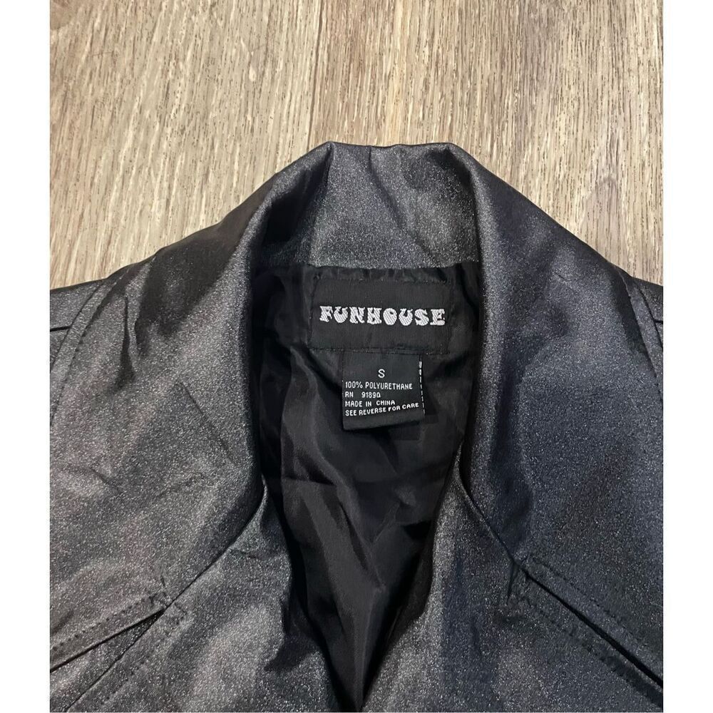 Funhouse Metallic Silver Y2K Jacket Small - Picture 2 of 4